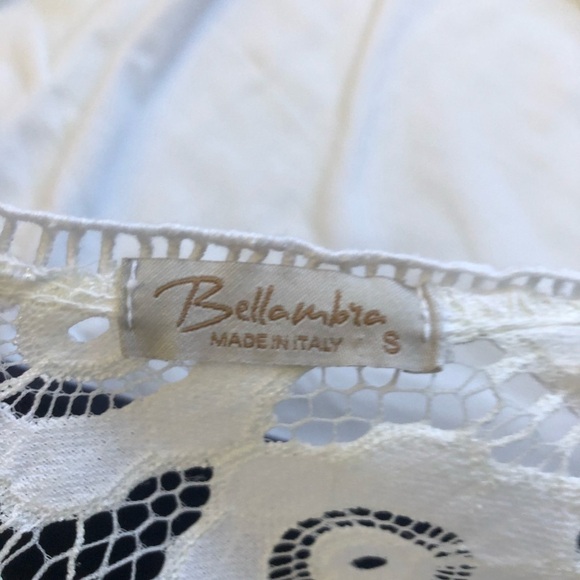 Bellambra Made Italy 100% Silk Eyelet Blouse Small - Picture 4 of 11